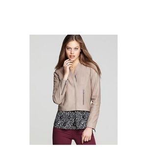 Joie Leather Bomber Jacket in XS